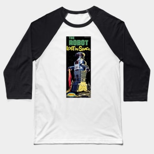 Vintage Aurora Model Kit Box Art - Robot from Lost in Space Baseball T-Shirt